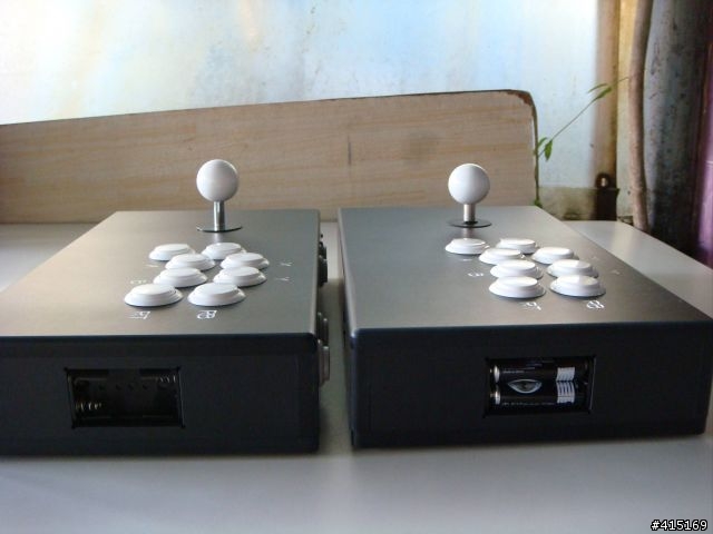 光學搖桿 PS2搖桿 FIGHTING STICK2搖桿改PS3無線藍芽搖桿(三和光學+三和按鈕完全移植)