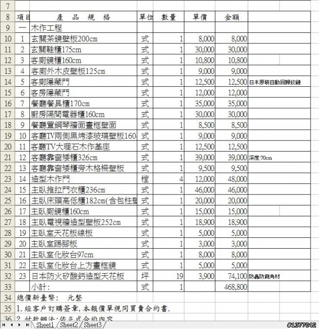 設計師說沒賺我錢,朋友卻說我被A很大的報價單(9/3新增圖片)