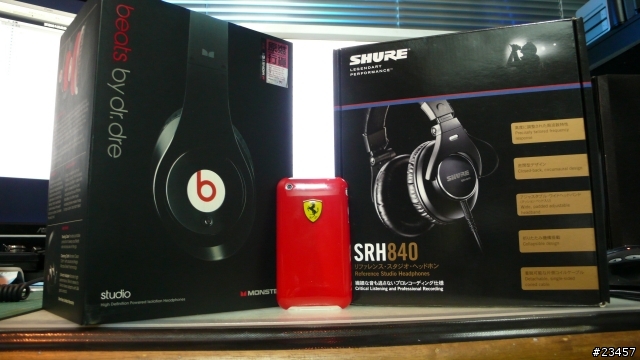 (分享)SHURE 新款耳罩 SRH-840(開箱)-新增Beats by Dr. Dre VS SHURE SRH-840PK賽