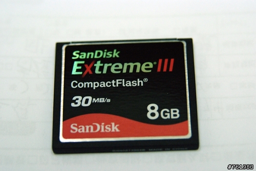 <緊急求助>新買的SANDISK EXTREME III 8G CF卡是否有問題?