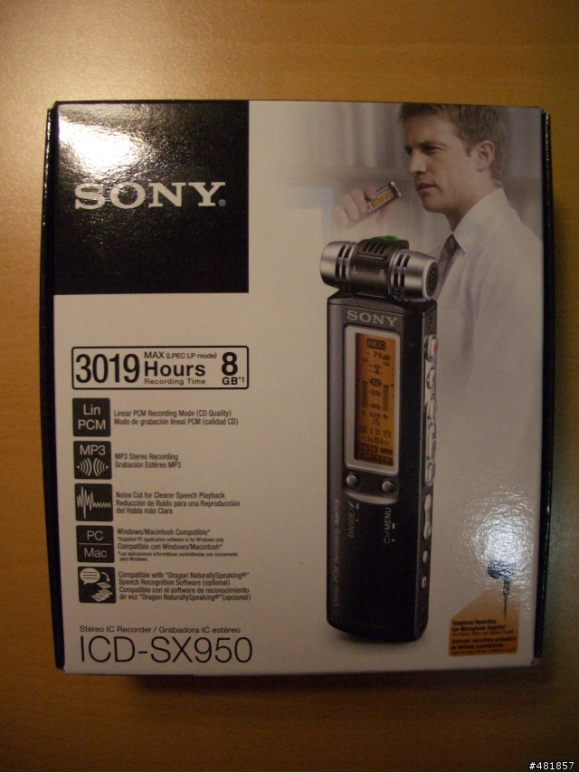 Sony ICD-SX950 錄音筆 新入手分享 (圖多且附多錄音試聽檔)