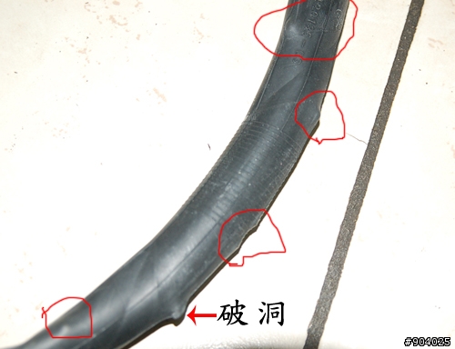 內胎爆不停.....應該是襯帶的問題吧!