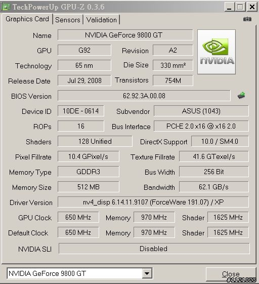 2009年10月15日TechPowerUp發布新版 GPU-Z v0.3.6