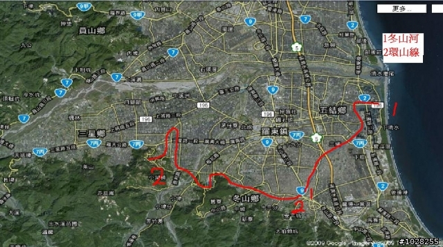 宜蘭自行車道概略圖=福隆+宜蘭自行車道行程