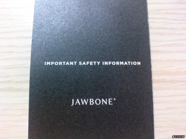 Jawbone 第3代購入開箱文 - Jawabone Prime JBT01 Bluetooth Headset