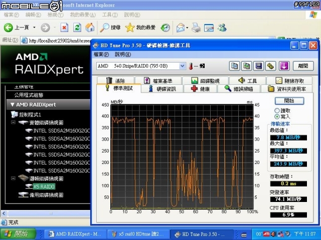 我的 SSD X25-M G2 在 XP下寫入效能變差啦