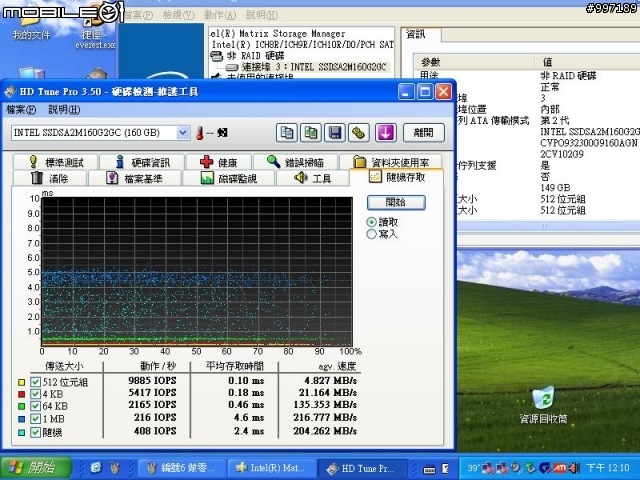 我的 SSD X25-M G2 在 XP下寫入效能變差啦