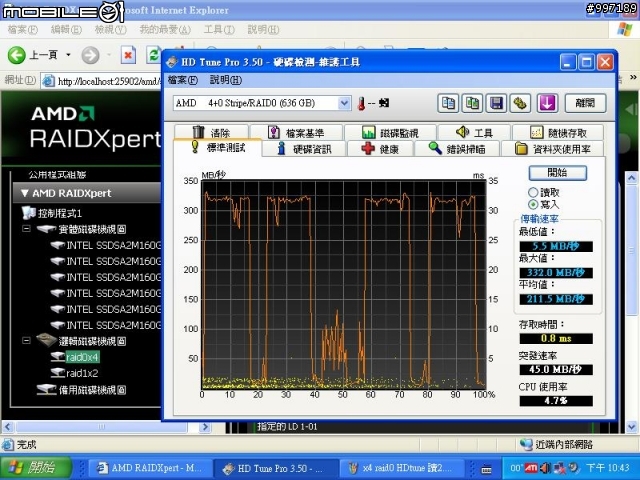 我的 SSD X25-M G2 在 XP下寫入效能變差啦