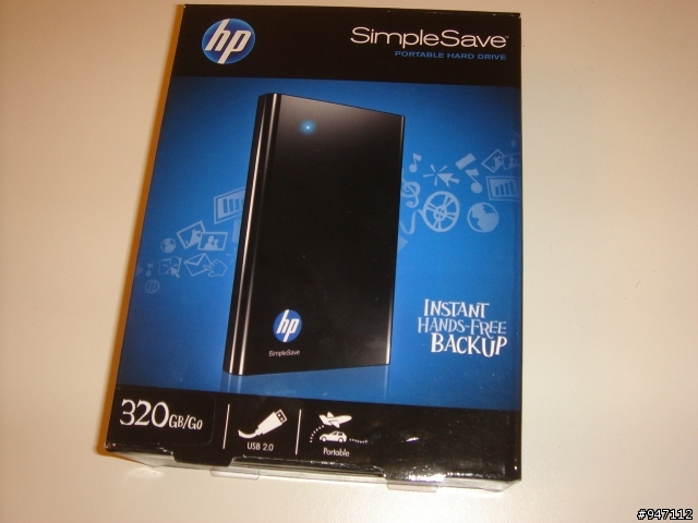 HP SimpleSave 320GB 2.5吋行動硬碟 HPBAAC3200ABK 開箱測試