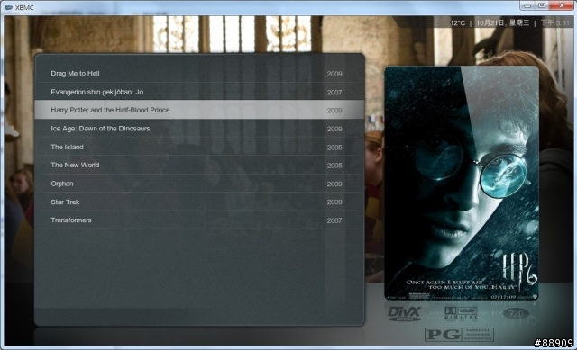 XBMC Media Center 效果分享 =2012.03.29=