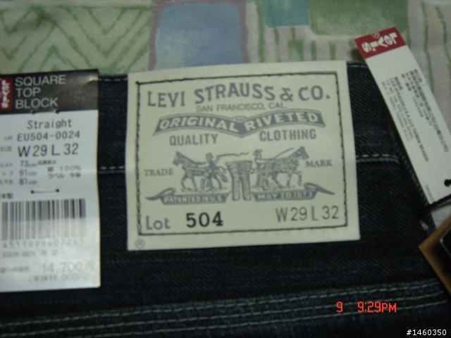 (不專業開箱分享)Levi's-504牛仔褲