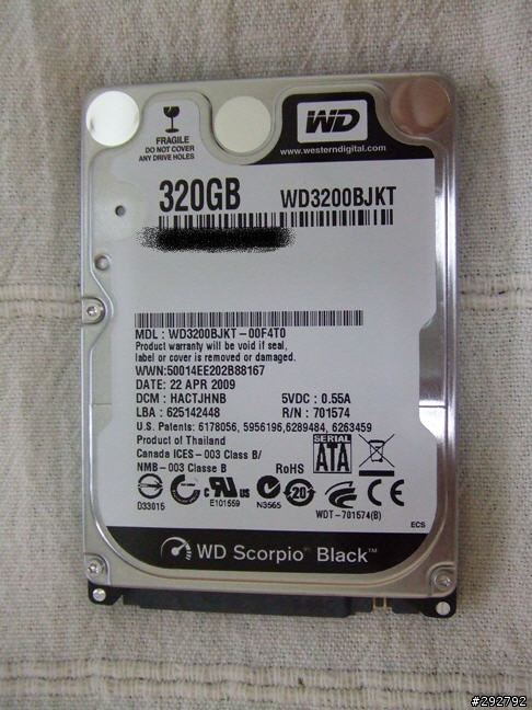 【分享】S6420CVB升級WD Scorpio Black與Core 2 Duo P8800