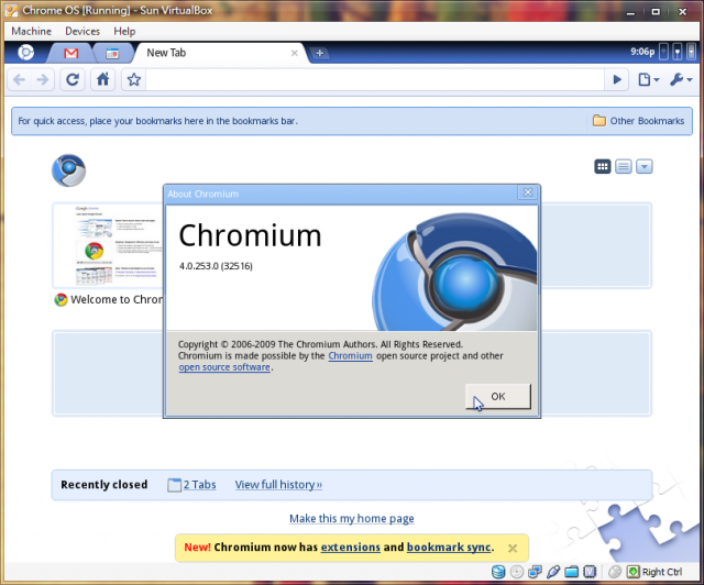 Chromium OS 試用分享 (新增新版vmdk載點)
