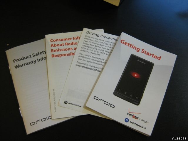 Motorola Droid (Verizon CDMA) 開箱 「版主請幫忙移文」