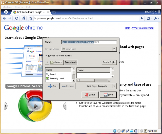 Chromium OS 試用分享 (新增新版vmdk載點)