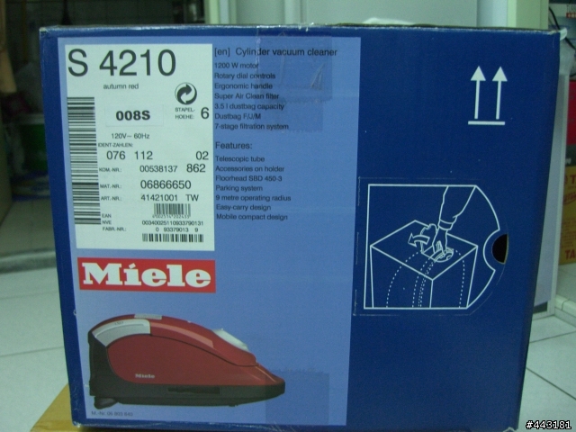 週年慶買Miele S4210 吸塵器