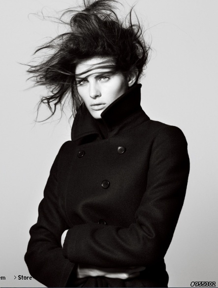 日本UNIQLO+J JIL SANDER 2009冬季超限定款羊毛短大衣 雙排扣短大衣外套