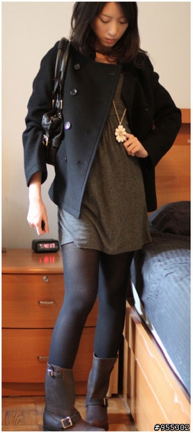日本UNIQLO+J JIL SANDER 2009冬季超限定款羊毛短大衣 雙排扣短大衣外套