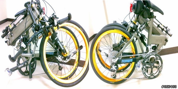 my 的小改 DAHON JP8 spinner 避震前叉 xt碟煞上身