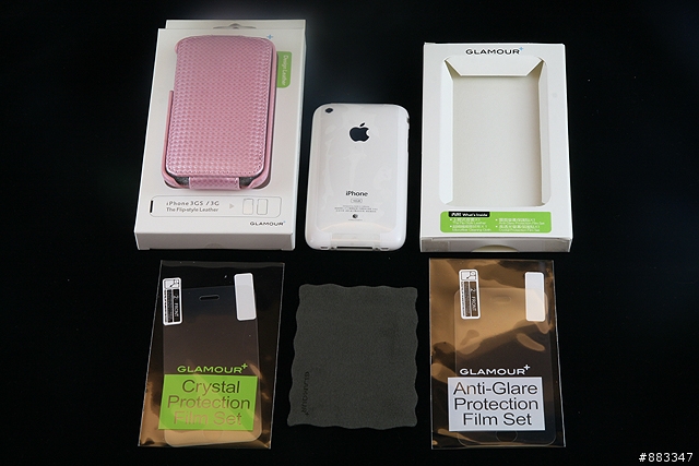 iPhone 3GS黑白雙機 and GLAMOUR+粉紅卡夢掀蓋皮套、變形金剛背蓋