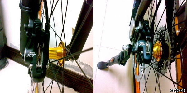 my 的小改 DAHON JP8 spinner 避震前叉 xt碟煞上身