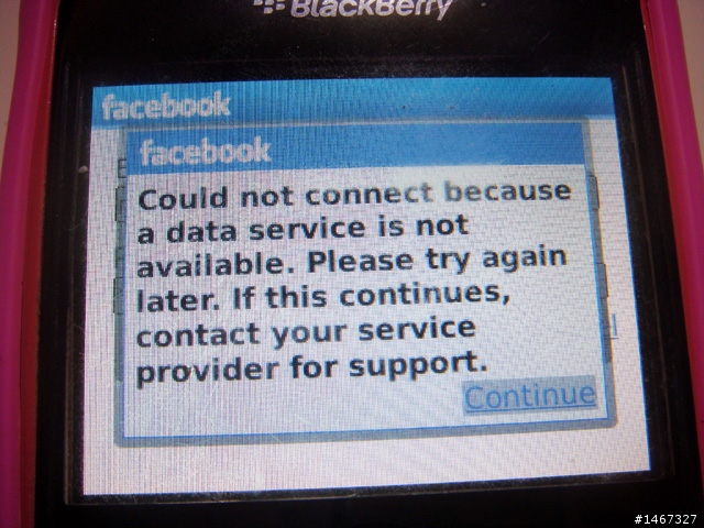 Facebook for BlackBerry 1.7 不能用????