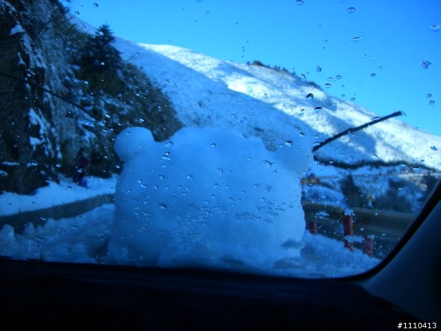 小佛合歡山雪人上車記