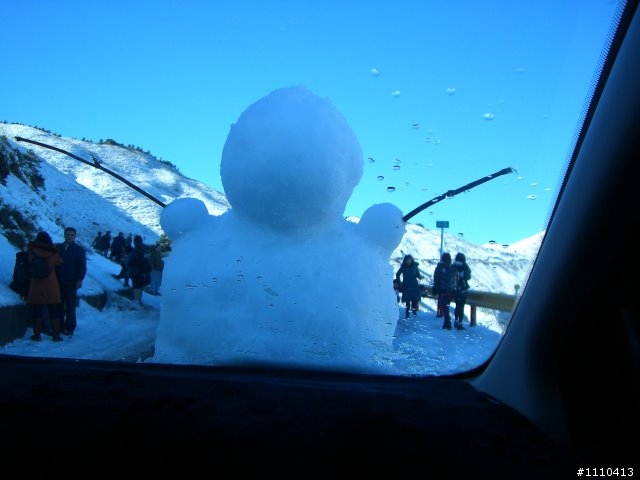 小佛合歡山雪人上車記