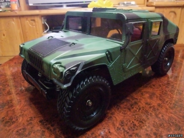 Tamiya 1/12 Hummer (2/26更新,有影片)前固定機構,後備胎架完成~!