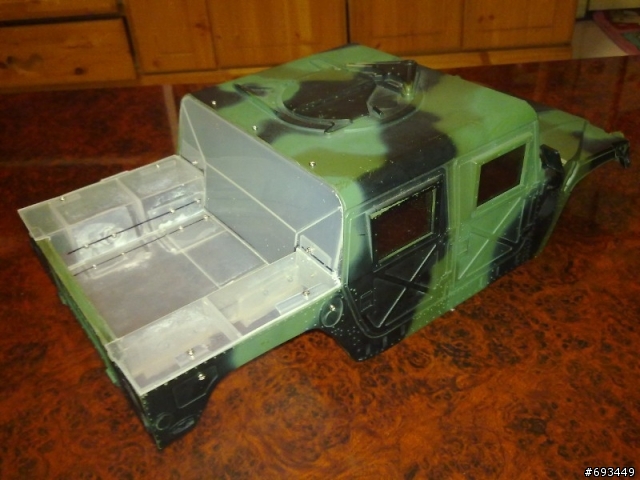 Tamiya 1/12 Hummer (2/26更新,有影片)前固定機構,後備胎架完成~!