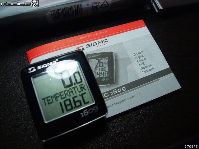 新年到了,送个码表给自己,SIGMA BC1609 不算开箱的开箱。。。