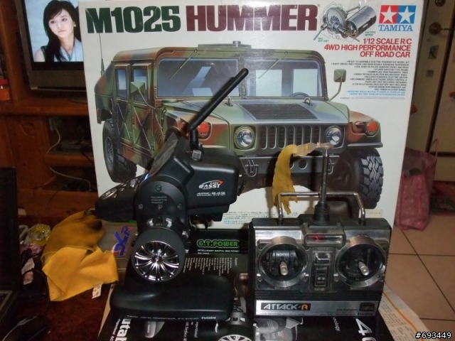 Tamiya 1/12 Hummer (2/26更新,有影片)前固定機構,後備胎架完成~!