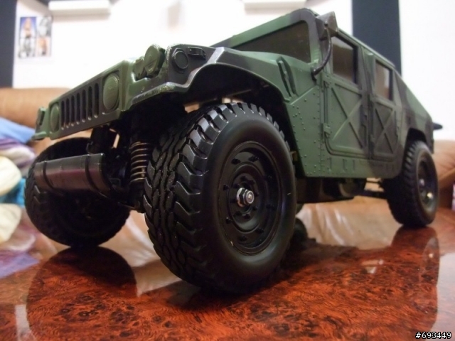 Tamiya 1/12 Hummer (2/26更新,有影片)前固定機構,後備胎架完成~!