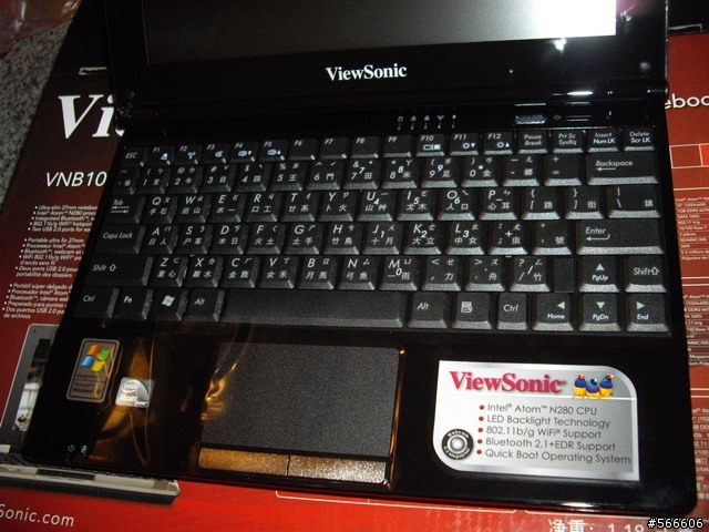 viewsonic vnb101開箱狀況小記