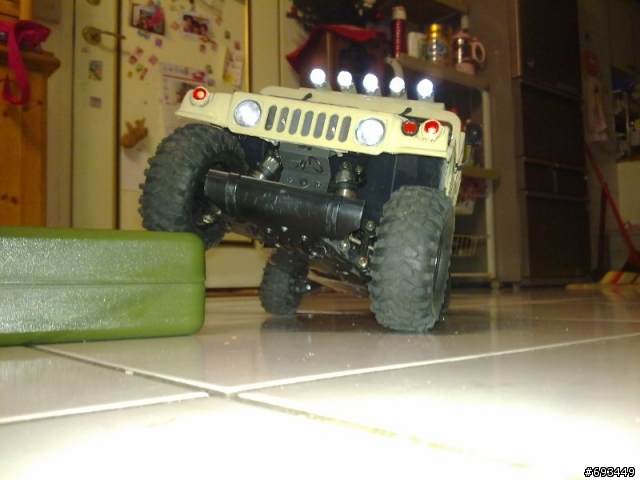Tamiya 1/12 Hummer (2/26更新,有影片)前固定機構,後備胎架完成~!