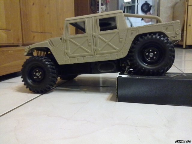 Tamiya 1/12 Hummer (2/26更新,有影片)前固定機構,後備胎架完成~!