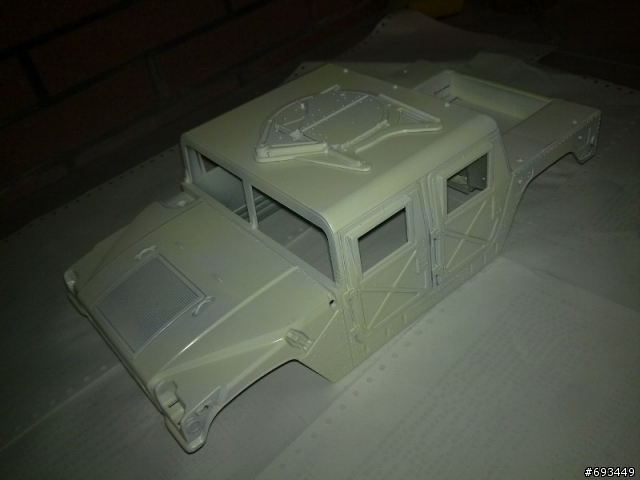 Tamiya 1/12 Hummer (2/26更新,有影片)前固定機構,後備胎架完成~!