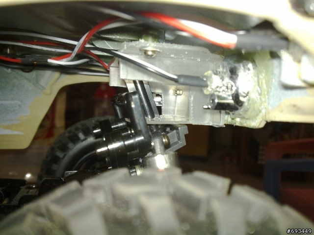 Tamiya 1/12 Hummer (2/26更新,有影片)前固定機構,後備胎架完成~!