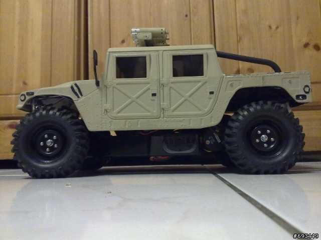 Tamiya 1/12 Hummer (2/26更新,有影片)前固定機構,後備胎架完成~!