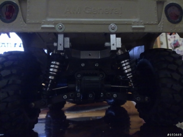 Tamiya 1/12 Hummer (2/26更新,有影片)前固定機構,後備胎架完成~!