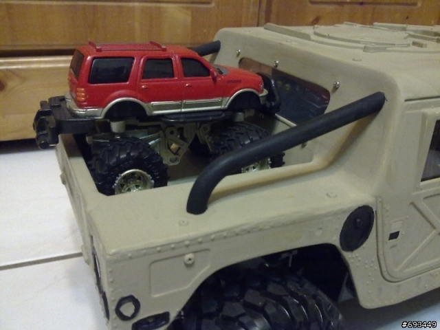 Tamiya 1/12 Hummer (2/26更新,有影片)前固定機構,後備胎架完成~!