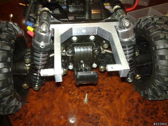 Tamiya 1/12 Hummer (2/26更新,有影片)前固定機構,後備胎架完成~!