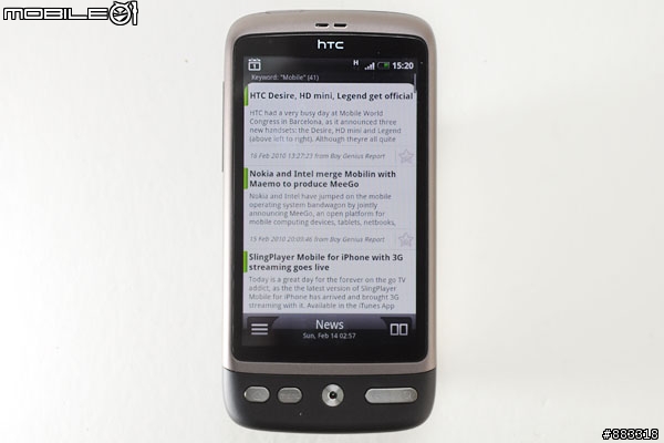 HTC Desire搭載新版介面 海外第一手實測