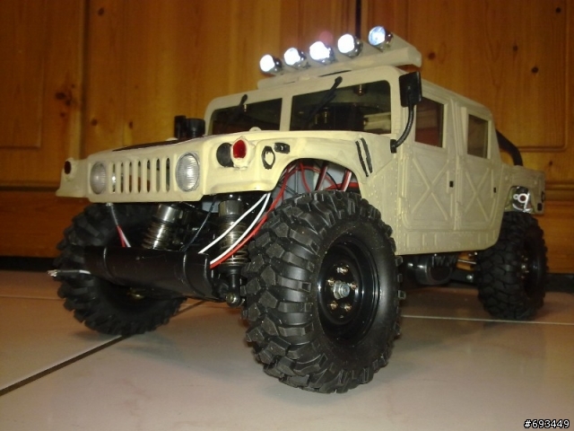 Tamiya 1/12 Hummer (2/26更新,有影片)前固定機構,後備胎架完成~!