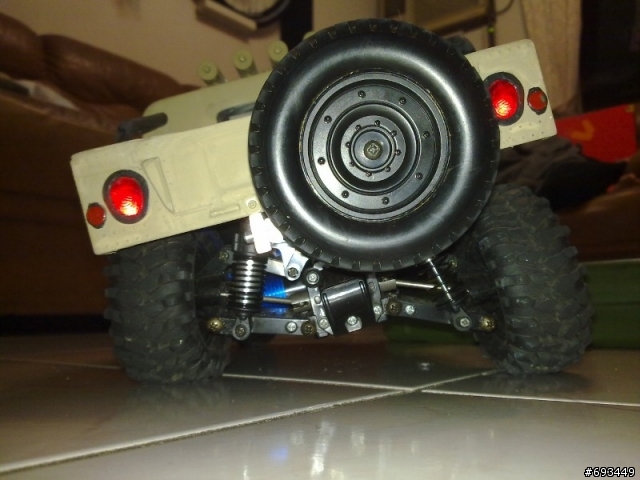 Tamiya 1/12 Hummer (2/26更新,有影片)前固定機構,後備胎架完成~!