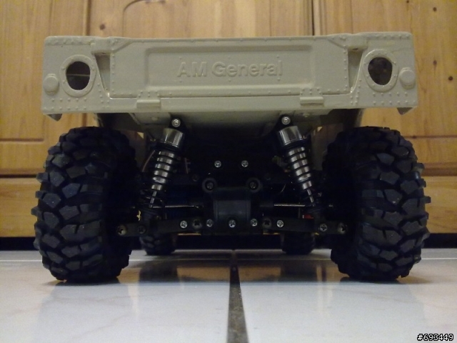 Tamiya 1/12 Hummer (2/26更新,有影片)前固定機構,後備胎架完成~!