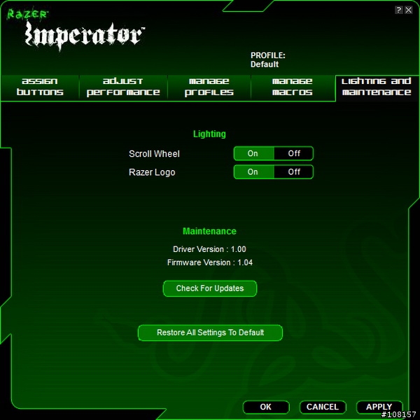 5600dpi 雷蛇.帝王蟒 Razer Imperator 右手專用(追加da比較)