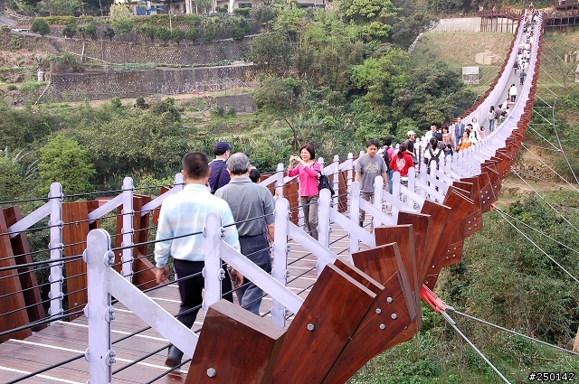 台北市第一座大跨距的吊橋「白石湖吊橋」