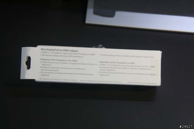 【開箱文】方便您分享到大電視的小物~MOSHI MINI DISPLAYPORT TO HDMI ADAPTER