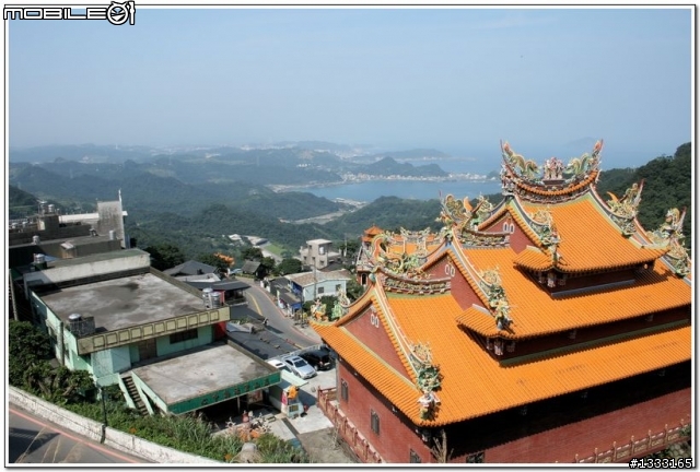 一對老鳥慢慢飛越九份城